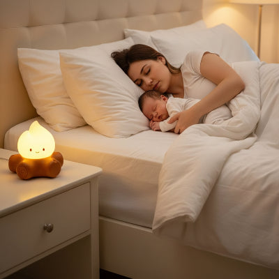 Veilleuse SleepAura™ - maman et bébé qui dorment