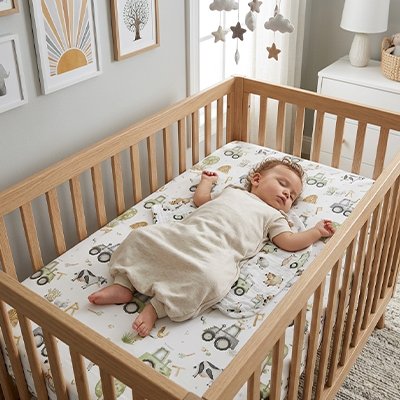 Drap housse lit bébé 