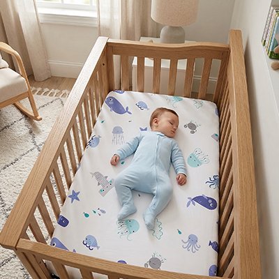 Drap housse lit bebe 