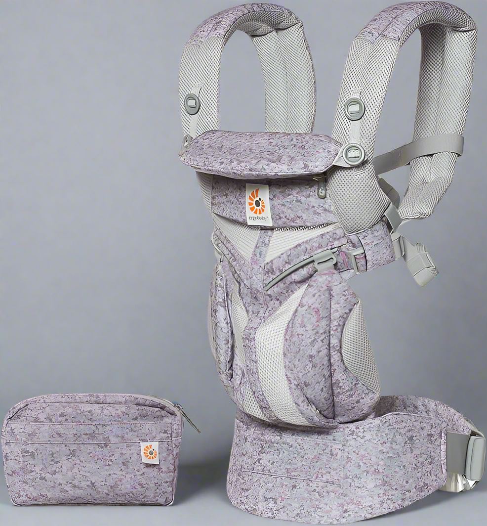 Porte Bébé - BreathBabyBag™ - Mauve Lavande - Confort du bébé