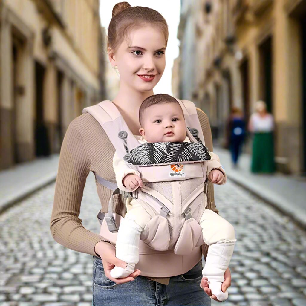 Porte Bébé - BreathBabyBag™ - Rose Maille - Confort du bébé