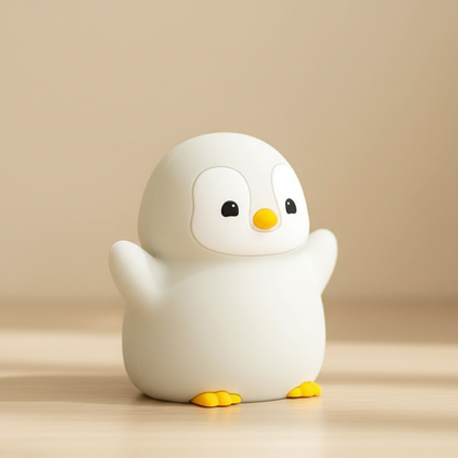 Veilleuse pingouin - figurine blanche