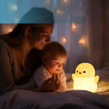 Veilleuse pingouin - maman et bébé
